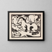 Cavalli a riposo - Franz Marc — quadro incorniciato alla parete
