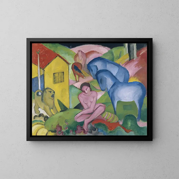 Il Sogno - Franz Marc — quadro incorniciato alla parete