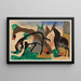 Due pecore - Franz Marc — quadro incorniciato alla parete