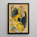 Due animali gialli - Franz Marc — quadro incorniciato alla parete