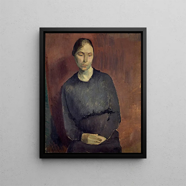Ritratto di una donna Mme Isch - Franz Marent — quadro incorniciato alla parete