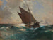 Il battello di Lowestoft al largo della Cornovaglia - Franz Müller-Gossen — vista dell’opera