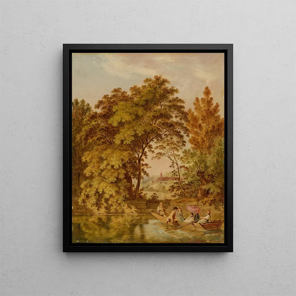 Jetée sur l'île Saint-Pierre - Franz Niklaus König — quadro incorniciato alla parete