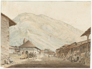 Vista di Unterseen - Franz Niklaus König — vista dell’opera