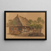 Nel villaggio di Lyss - Franz Niklaus König — quadro incorniciato alla parete