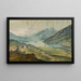 Paesaggio montano con lago - Franz Niklaus König — quadro incorniciato alla parete