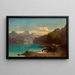 Paesaggio alpino - Franz Richard Unterberger — quadro incorniciato alla parete