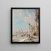 Ponte di paglia Riva Schiavoni Venezia - Franz Richard Unterberger — quadro incorniciato alla parete
