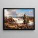 Cascata tonitruante - Franz Richard Unterberger — quadro incorniciato alla parete
