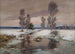 Paesaggio di ruscello invernale - Franz Schreyer — vista dell’opera