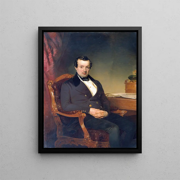 Il produttore di tessuti Hermann Todesco 1791-1844 - Franz Schrotzberg — quadro incorniciato alla parete