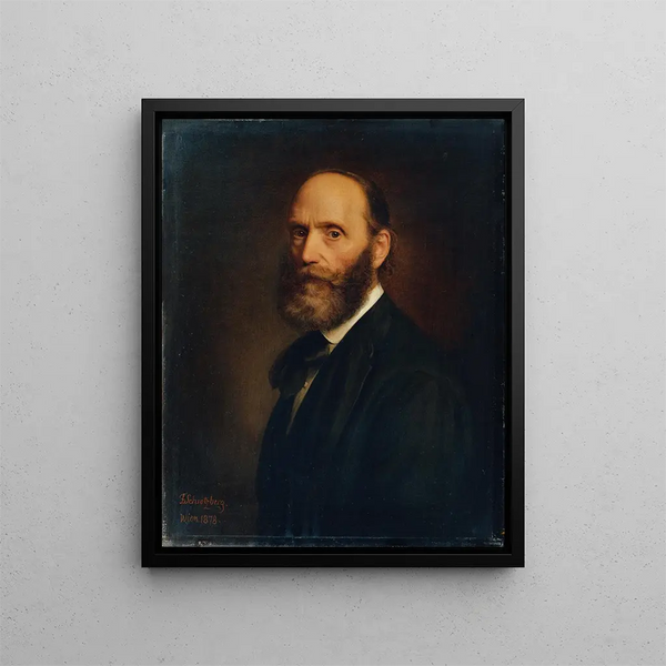 Autoritratto - Franz Schrotzberg — quadro incorniciato alla parete