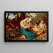 Fille jouant de la double flûte grecque - Franz Seraph Russ — quadro incorniciato alla parete