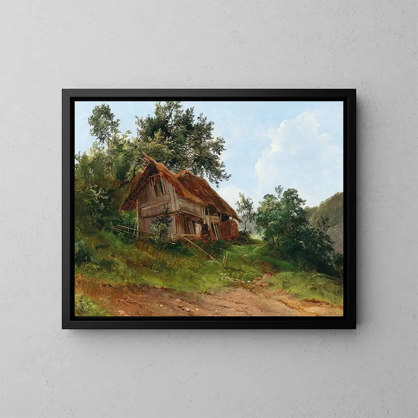 Casa abbandonata - Franz Steinfeld — quadro incorniciato alla parete