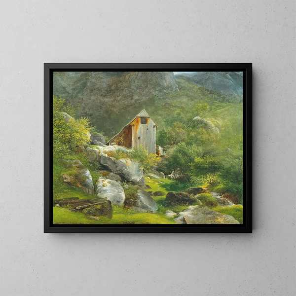 Moulin de montagne - Franz Steinfeld — quadro incorniciato alla parete