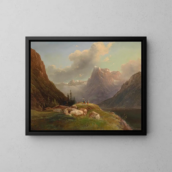 Salzkammergut - Franz Steinfeld — quadro incorniciato alla parete