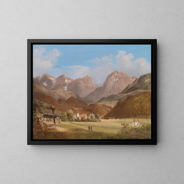 Scène près de Krain - Franz Steinfeld — quadro incorniciato alla parete