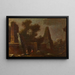 Paesaggio di rovine fantastiche con obelisco - Franz Thomas Canton — quadro incorniciato alla parete