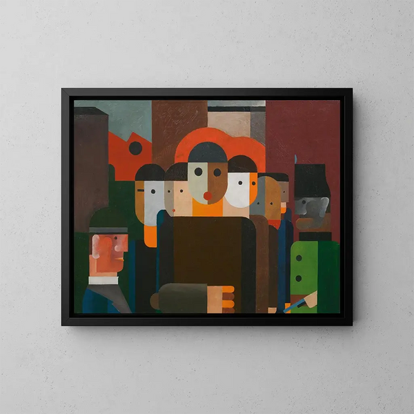 Dimostrazione - Franz Wilhelm Seiwert — quadro incorniciato alla parete