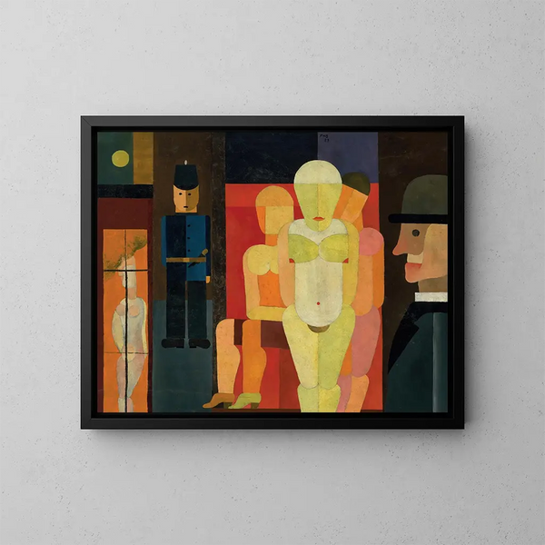 Rue sans Freud - Franz Wilhelm Seiwert — quadro incorniciato alla parete