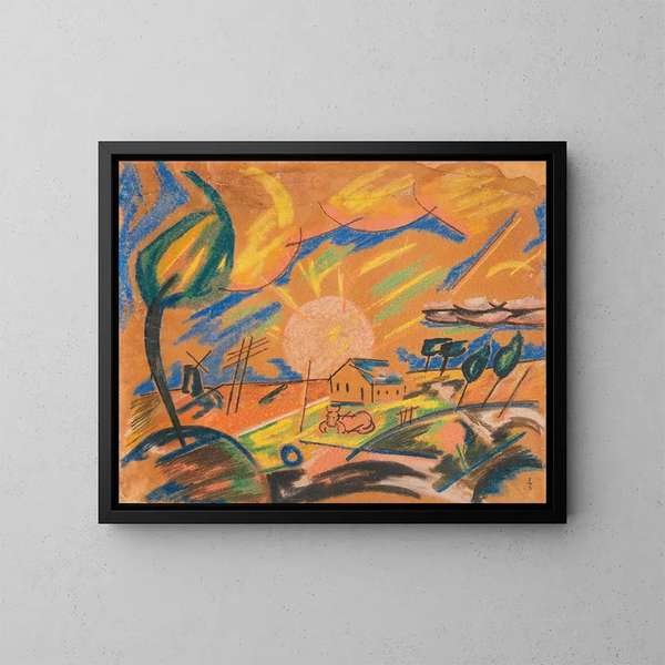 Matinée à la campagne - Franz Wilhelm Seiwert — quadro incorniciato alla parete