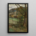 Paesaggio della Foresta Nera con casa - Franz Xaver Grell — quadro incorniciato alla parete