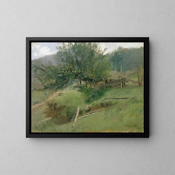 Pendenza della prateria - Franz Xaver Grell — quadro incorniciato alla parete