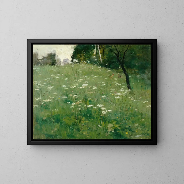 Prairie avec des fleurs - Franz Xaver Grell — quadro incorniciato alla parete