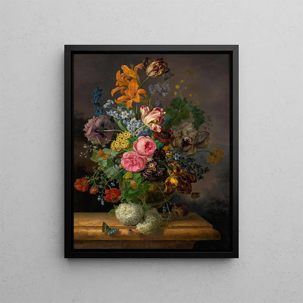 Blumenstück - Franz Xaver Gruber — quadro incorniciato alla parete