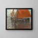 Bateaux de pêche - Franz Xaver Hoch — quadro incorniciato alla parete