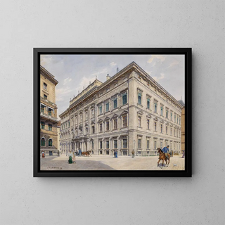 Palais de la ville de Liechtenstein 1903 - Franz Xaver Schleich — quadro incorniciato alla parete