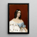 Plaque de portrait en porcelaine de Caroline von Oettingen - Franz Xaver Thallmaier — quadro incorniciato alla parete