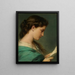 Donna che legge una lettera - Franz Xaver Winterhalter — quadro incorniciato alla parete