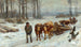 Bûcherons en Hiver - Franz Xaver von Pausinger — vista dell’opera