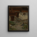 Casa a Taufers nel Pustertal - Franz Xaver von Riedmüller — quadro incorniciato alla parete