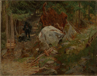 Nella foresta vicino a Taufers nel Pustertal - Franz Xaver von Riedmüller — vista dell’opera