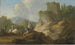 Paesaggio con viaggiatori e rovine - Franz de Paula Ferg — vista dell’opera