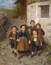 Sur le chemin de l'école - Franz von Defregger — vista dell’opera