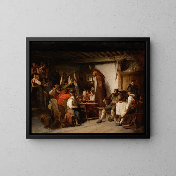 Appello all'insurrezione tirolese - Franz von Defregger — quadro incorniciato alla parete