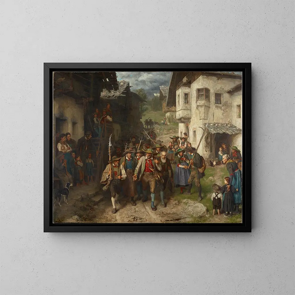 Le dernier sursaut - Franz von Defregger — quadro incorniciato alla parete