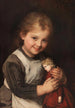 Bambino con bambola - Franz von Defregger — vista dell’opera