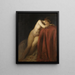 Nu con drappeggio rosso - Franz von Defregger — quadro incorniciato alla parete