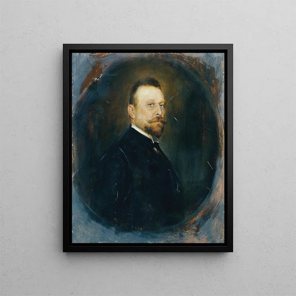 Il membro del Reichsrat, il Dr. Joseph Maria Baernreither - Franz von Lenbach — quadro incorniciato alla parete