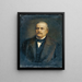Il consigliere imperiale e membro del Reichstag Isaak Rubinstein - Franz von Lenbach — quadro incorniciato alla parete