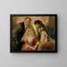 Franz von Lenbach con sua moglie e le sue figlie - Franz von Lenbach — quadro incorniciato alla parete