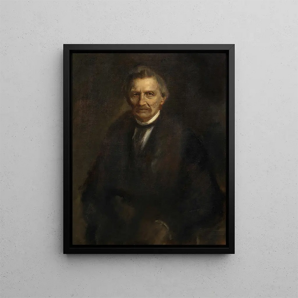 Gottfried Semper architetto - Franz von Lenbach — quadro incorniciato alla parete