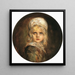 Ritratto della ragazza Marion Lenbach - Franz von Lenbach — quadro incorniciato alla parete