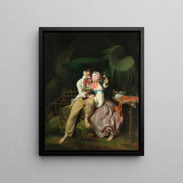 Paul e Virginie - Frédéric-Henri Schopin — quadro incorniciato alla parete