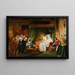 Visione del cardinale Richelieu sul suo letto di morte - Frédéric-Henri Schopin — quadro incorniciato alla parete