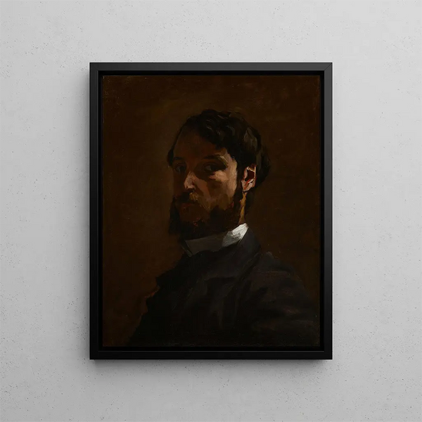 Autoritratto - Frédéric Bazille — quadro incorniciato alla parete